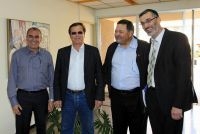 בכירי קק"ל ביקרו במועצה המקומית התעשייתית מגדל תפן