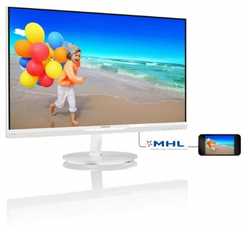מסך 27 אינץ החדש של פיליפס: חיבור MHL, תצוגת צבעים מותאמת ומסגרת אולטרה-דקה